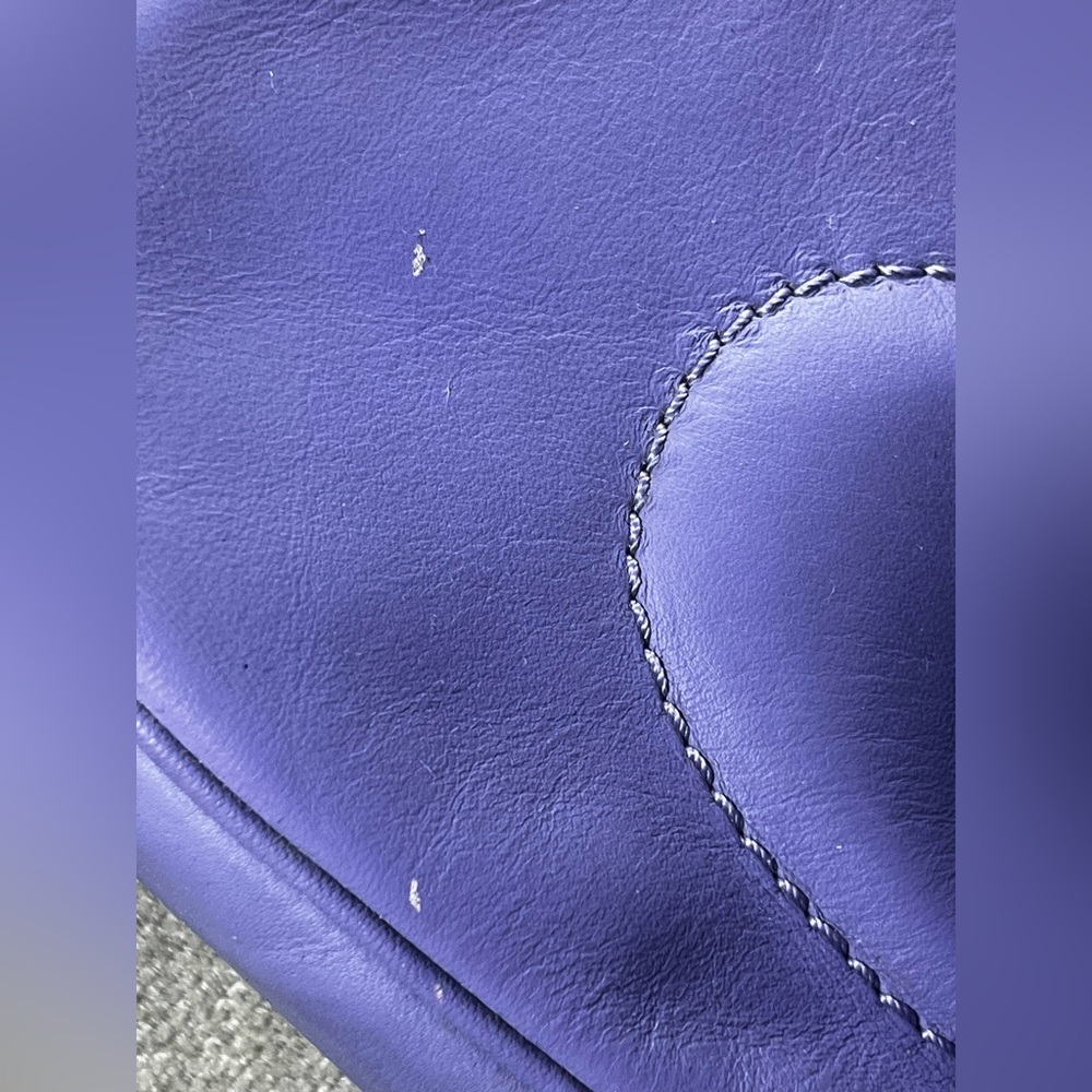 Coach Teri Shoulder Bag Light Violet Leather Crossbody - Picture 6 of 10